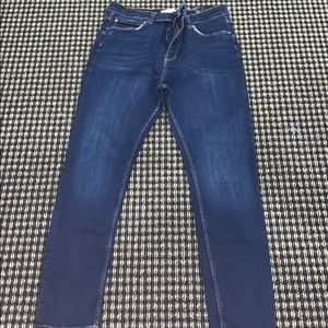 Zara Dark wash straight leg  jeans